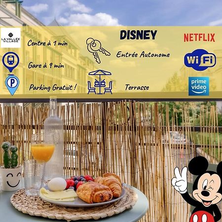 Le Bleu, Tres Bien Situe 1Mn Centre Commerciale, Disney Parking Gratuit Серри Экстерьер фото